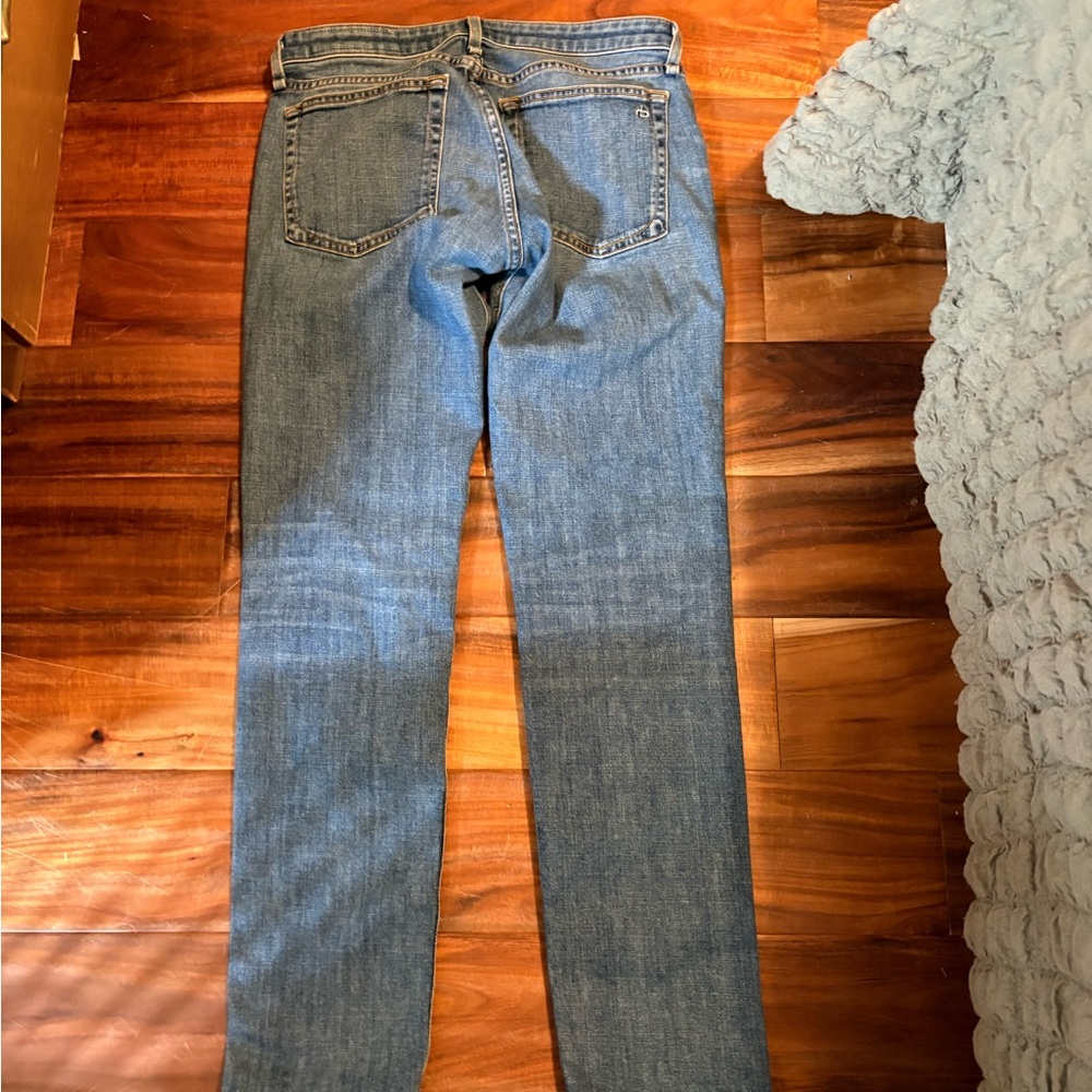Rag & Bone Mission Skinny Jeans Size 25 Medium Wash Stretch‎ Denim (0394) - Picture 7 of 9